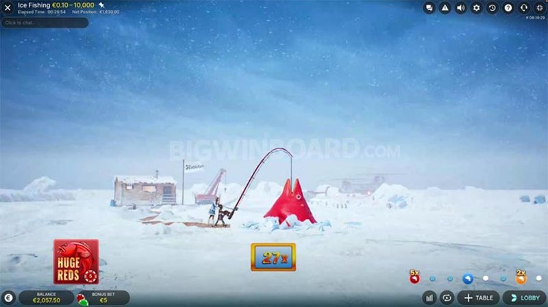 Image: Entdecken Sie den Thrill der Eiskruste - Ice Fishing live online in Deutschland